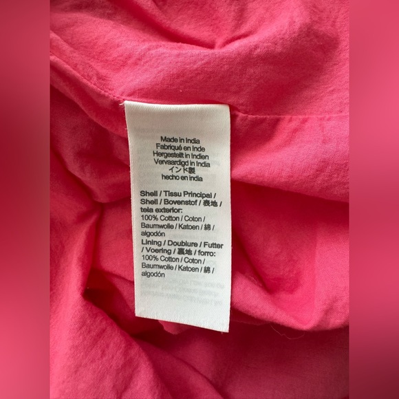 J.Crew Cotton Eyelet Midi Dress-Tropical Azalea - Picture 7 of 12